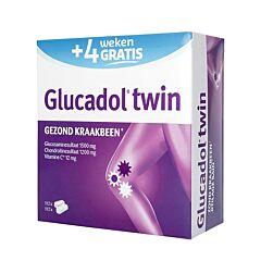 Glucadol Twin Cartilage Sain PROMO 4 Semaines GRATUITES 2x112 Comprimés