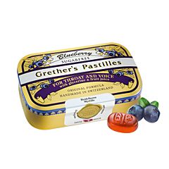 Grether's Pastilles Blueberry Myrtille Sans Sucre Boîte 110g