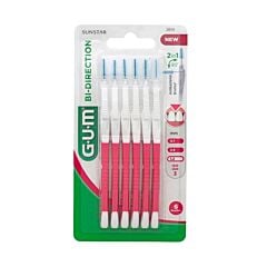 Gum Bi-Direction Brossette Interdentaire 1.2mm 6 Pièces