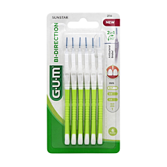 Gum Bi-Direction Ultrafijn Interdentale Borstel 0,7mm 6 Stuks