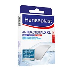 Hansaplast Aqua Protect XXL Agent Antibactérien 8cmx10cm 5 Pansements Stériles Waterproof
