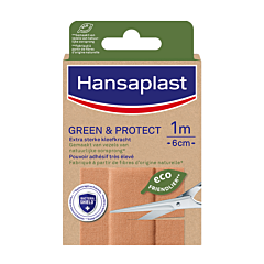 Hansaplast Pleisters Green & Protect - 1mx6cm - 1 Rol