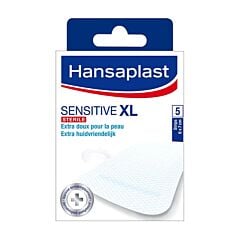 Hansaplast Sensitive XL Steriele Pleisters -  6cmx7cm - 5 Strips