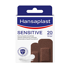 Hansaplast Pansements Sensitive - Dark - 20 Strips