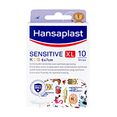 Hansaplast Pansements Sensitive Kids XL - 6x7cm - 10 Strips