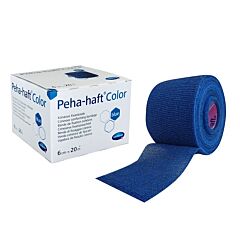 Hartmann Peha-Haft Color Sans Latex Bande de Fixation Cohésive Blue 6cmx20m 1 Pièce