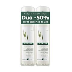 Klorane Shampooing Sec Extra-Doux Au Lait dAvoine Duopack - Promo 2x150ml