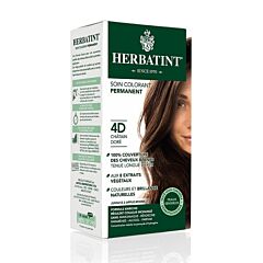 Herbatint Soin Colorant Permanent Cheveux 4D Châtain Doré Flacon 150ml