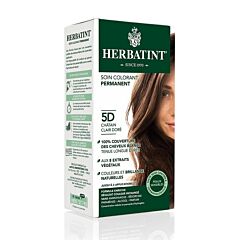 Herbatint Soin Colorant Permanent Cheveux 5D Châtain Clair Doré Flacon 150ml
