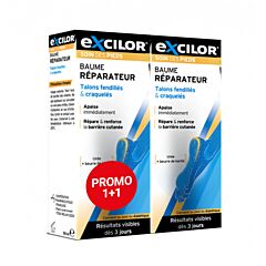 Excilor Soin des Pieds Baume Réparateur Talons Fendillés & Craquelés Tube 50ml PROMO 1+1 GRATUIT