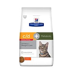 Hill's Prescription Diet Feline - Urinary Stress + Metabolic c/d - Poulet 8kg
