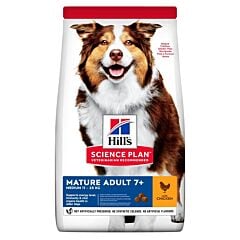 Hill's Science Plan Adult Hondenvoer 7+ - Medium Kip - 14kg
