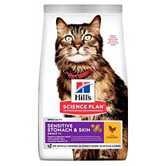 Hills Science Plan Feline - Sensitive Stomach & Skin Adult 1+ - Poulet 7kg