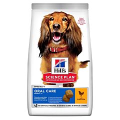 Hill's Science Plan Canine - Oral Care Adult 1+ - Poulet 12kg