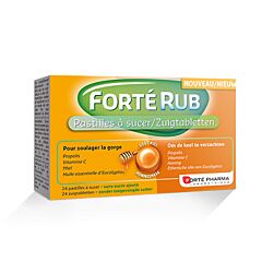 Forté Pharma FortéRub Goût Miel 24 Pastilles à Sucer	