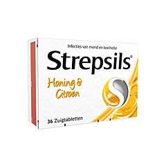 Strepsils Miel-Citron Maux de Gorge 36 Pastilles à Sucer