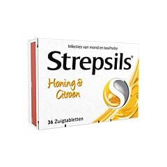 Strepsils Miel-Citron Maux de Gorge 36 Pastilles à Sucer