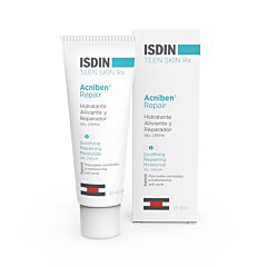 Isdin Teen Skin Rx Acniben Repair Gel Crème Hydratant Visage Tube 40ml