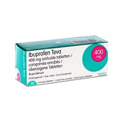 Ibuprofen Teva 400mg 30 Omhulde Tabletten