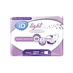 iD Light Advanced Maxi Protège-Slips 10 Pièces