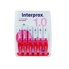 Interprox Brossette Interdentaire Mini Conical Rouge 1.0 - 6 Pièces