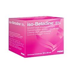 Iso-Betadine Solution pour Irrigation Oculaire 5% Unidoses 20 x 20ml