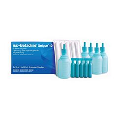 Iso-Betadine Unigyn 10% Solution Vaginale 5 x 10ml - 5 x 140ml - 5 Canules