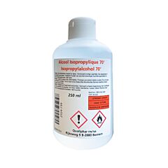 Isopropyl Alcool 70% Désinfectant Flacon 250ml