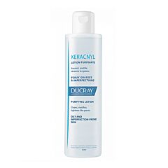 Ducray Keracnyl Lotion Purifiante Peaux Grasses à Imperfections Flacon 200ml