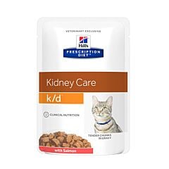 Hill's Prescription Diet Feline Kidney Care k/d au Saumon 12x85g