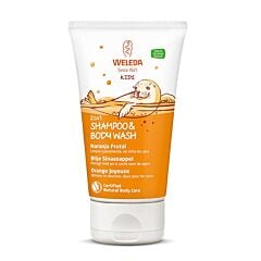 Weleda Kids 2in1 Shampoo & Bodywash Blije Sinaasappel 150ml