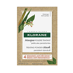 Klorane Masque Poudre Traitant Galanga - Pellicules Persistantes - 8x3g