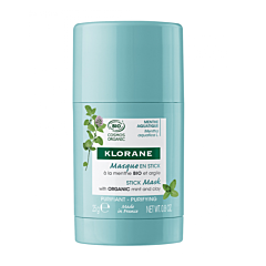 Klorane Masque en Stick Menthe Aquatique Bio 25g