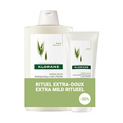 Klorane Rituel Extra-Doux Shampooing 400ml + Après-Shampooing 200ml PROMO -50%