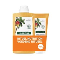 Klorane Rituel Nutrition Shampooing 400ml + Après-Shampooing 200ml PROMO -50%