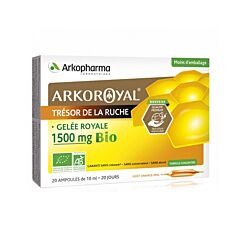 Arkopharma ArkoRoyal Gelée Royale 1500mg Bio 20 Ampoules x 10ml