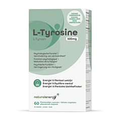 Natural Energy L-Tyrosine 500mg - 60 Gélules