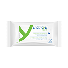 Lactacyd Fresh Lingettes Intimes Rafraîchissantes - 15 Pièces