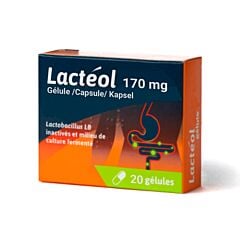 Lacteol 170mg 20 Gélules