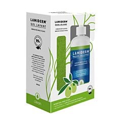 Lamiderm Clean Gel Lavant Huile d'Olive 500ml Promo + Gant De Toilette Microfibre 1 Pièce