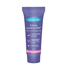 Lansinoh Crème Apaisante HPA Lanoline Mamelons Sensibles ou Crevassés Tube 10ml