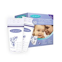Lansinoh Sachets de Conservation du Lait Maternel Pré-Stérilisés 50 Pièces