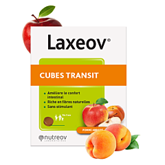 Laxeov Cubes Transit Pomme Abricot 10 Pièces x 10g