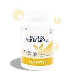 Lepivits Huile de Foie de Morue 200 Capsules