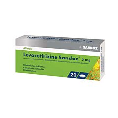 Levocetirizine Sandoz 5mg 20 Comprimés Pelliculés