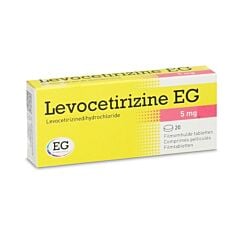 Levocetirizine EG 5mg 20 Filmomhulde Tabletten