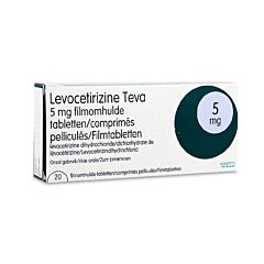 Levocetirizine Teva 5mg 20 Comprimés Pelliculés