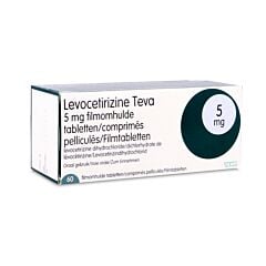 Levocetirizine Teva 5mg 60 Comprimés Pelliculés