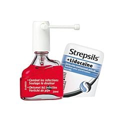 Strepsils + Lidocaïne Maux de Gorge Spray 20ml