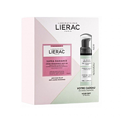 Lierac Geschenkset Supra-Radiance Crème Anti-Ox Normale/Droge Huid 50ml + GRATIS Reinigingsschuim 50ml